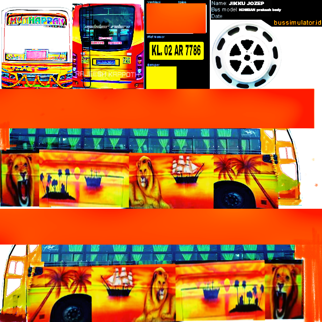 Komban Dawood Skin For Bus Simulator Indonesia Download ...