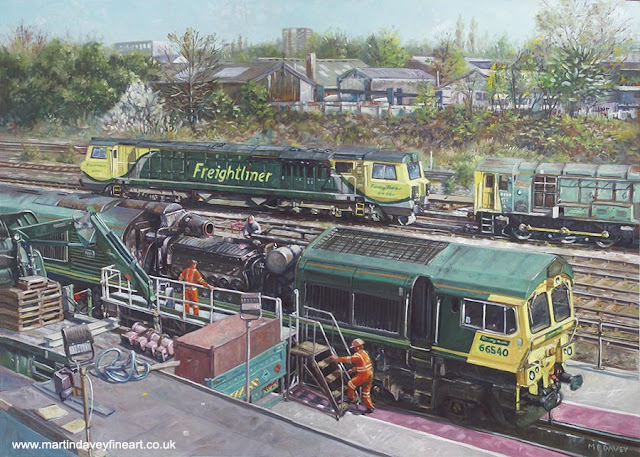 martin davey southampton freightliner train repair railroad painting