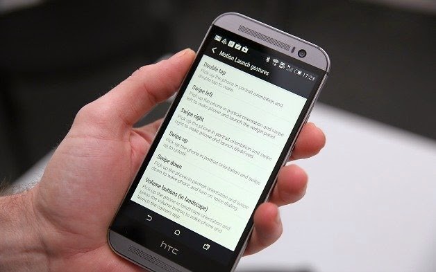 Using the Motion Launch gestures on the HTC One M8