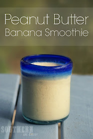 Healthy Peanut Butter Banana Smoothie Recipe - Gluten Free, Low Fat