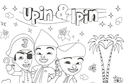 Gambar Mewarna Upin Ipin Terbaru