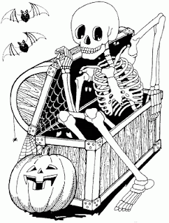 A especial Halloween vacation alongside many ghosts Free Halloween Coloring Pages, Sheets - All are downloadable