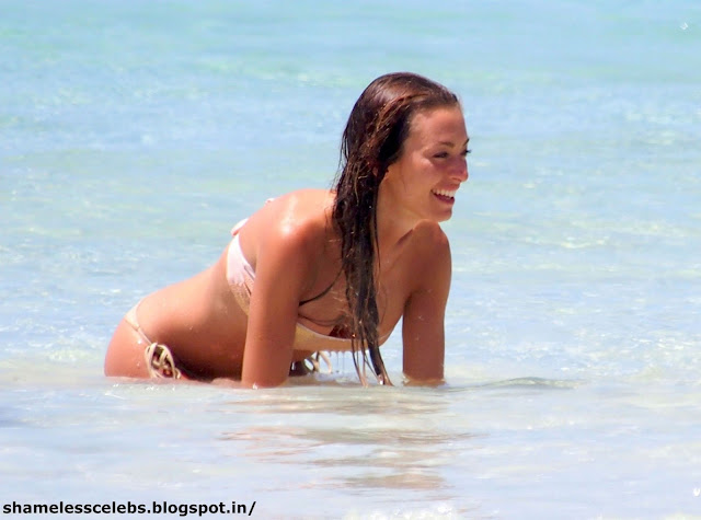 Alessia Tedeschi Beach Bikini Candids