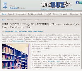http://blog.biblioteca.unizar.es/biblioteca-universidad-zaragoza/bibliotecarios-que-escriben-%E2%80%9Csobreexposicion%E2%80%9D-de-laura-bordonaba-plou/