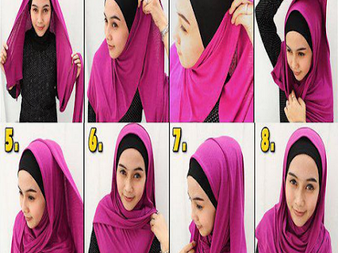 Tutorial hijab pashmina simple tanpa ninja jarum untuk kuliah pesta
sehari hari wajah bulat yang