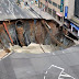 เกิดหลุมยุบขนาดใหญ่กลางถนนในญี่ปุ่น