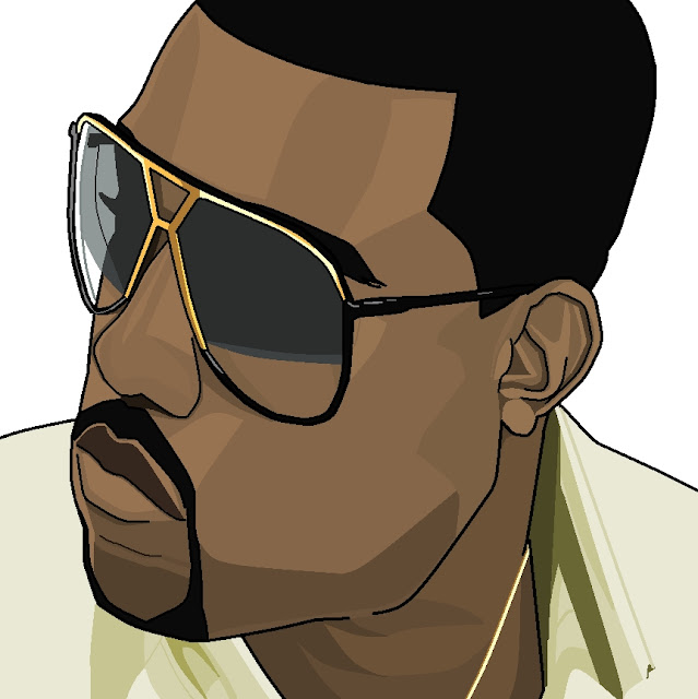 Kanye West drawing