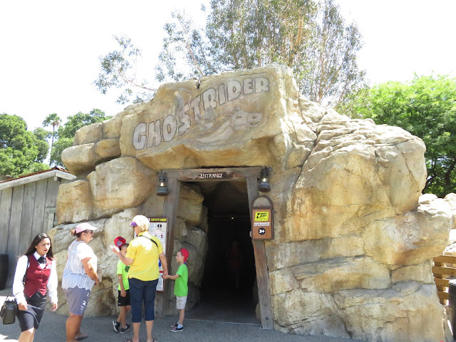 GhostRider Wooden Roller Coaster Queue Line Entrance Knotts Berry Farm