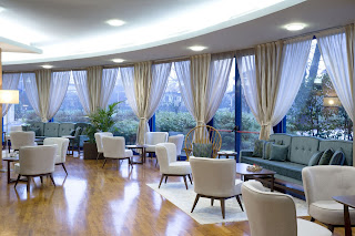 lounge area of a hotel neae Milan airport