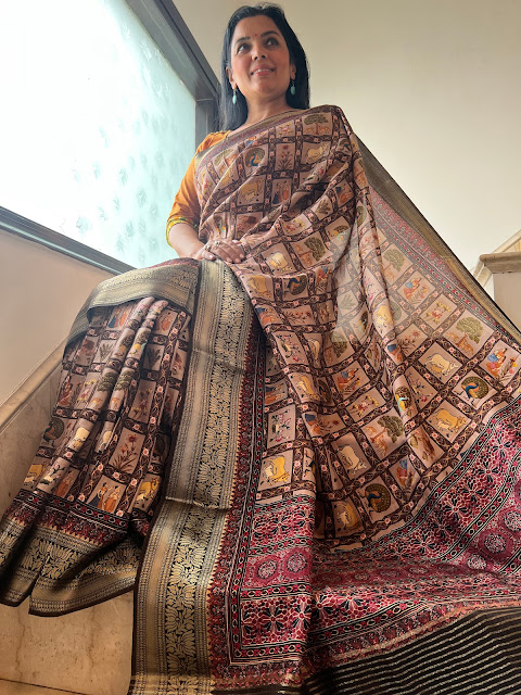 Unveiling Timeless Glamour: The Artistry of a Silk Printed Saree