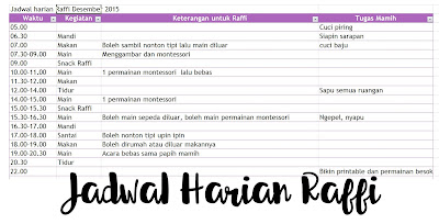 jadwal harian toddler