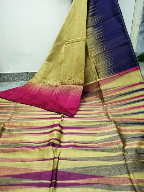 Ikkat Cotton Silk Saree 