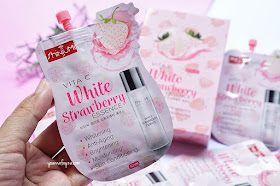 Review Shinjumi Vita C White Strawberry Essence 