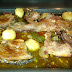 Cordero al horno en cuartos