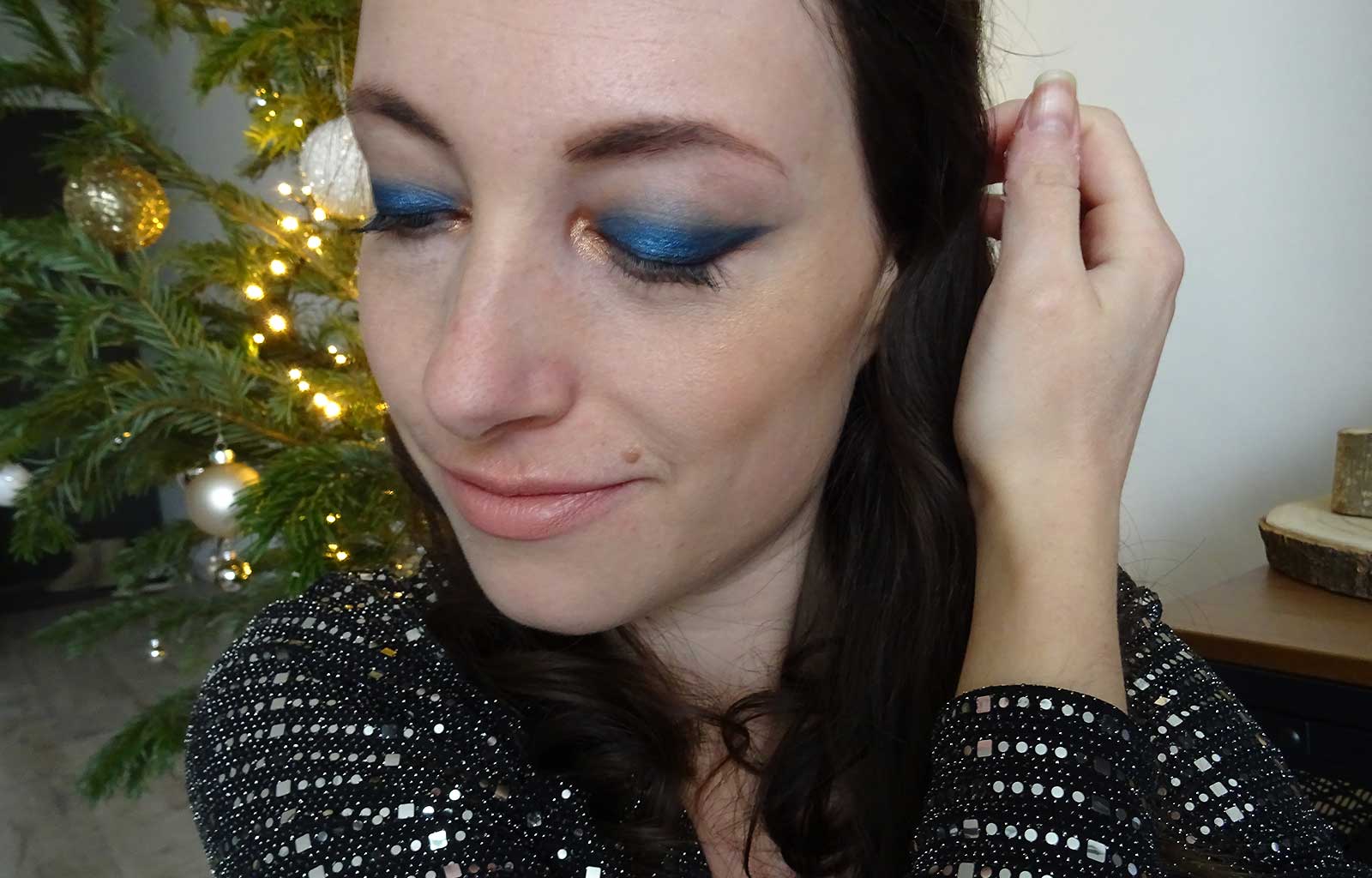 tutoriel maquillage classic blue bleu