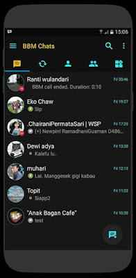 BBM Black Official v3.2.0.6 Avalaible Extra All Fitur New Style