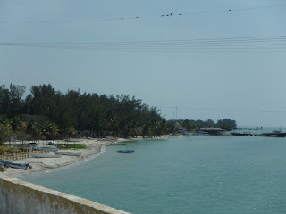 Small strip of beach between Ciudad Del Carmen and Campeche