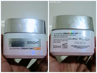 review l'oreal glycolic bright day cream