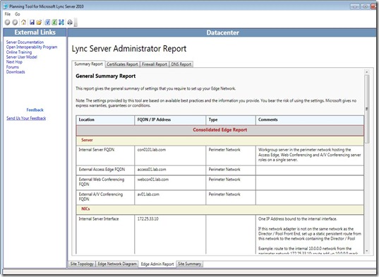 LyncPT - summary report