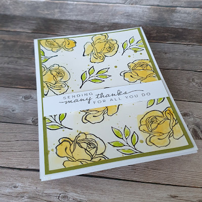 Happiness Abounds stampin up watercolour colouring card