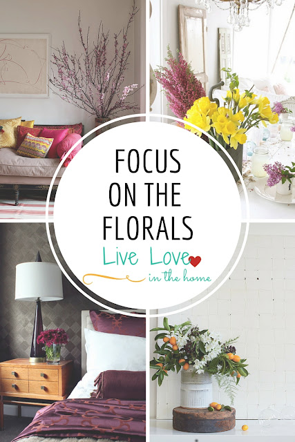 A collection of floral arrangements / home decor ideas and inspiration by Live Love in the Home