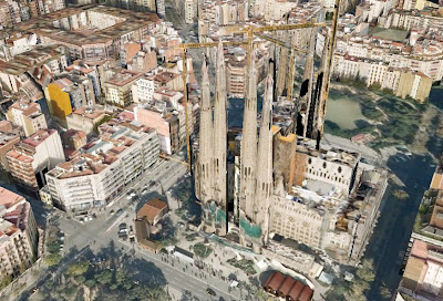 Sagrada Familia 3D from Google Earth - Barcelona Sights