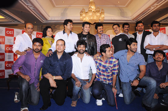 Celebrity Cricket League Press Meet Stills film pics