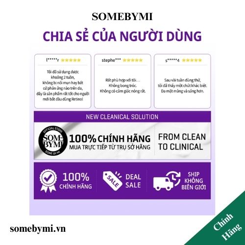 chia sẻ của người dùng Serum SOME BY MI retinol 0.1%