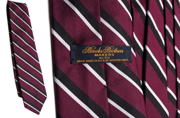 Brooks Brothers purple black stripe