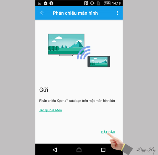 Chọn  Bắt đầu.