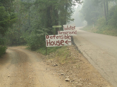 Lime Fire, sign,water,defensible