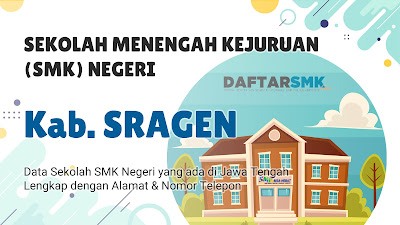 Daftar SMK Negeri di Kabupaten Sragen Jawa Tengah