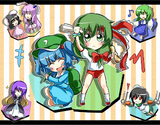  chibi touhou girls 