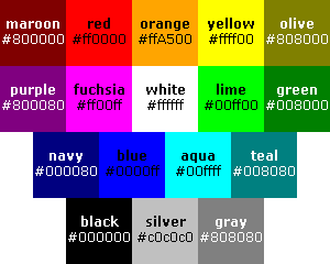 CSS colors (colours)