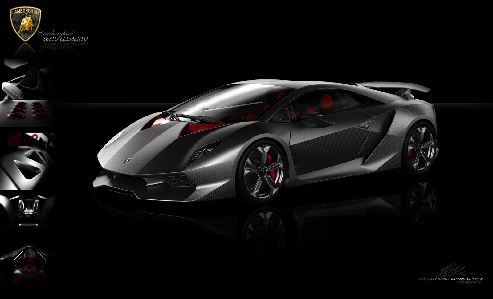 Luxury Lamborghini Cars: Lamborghini Sesto Elemento Wallpaper