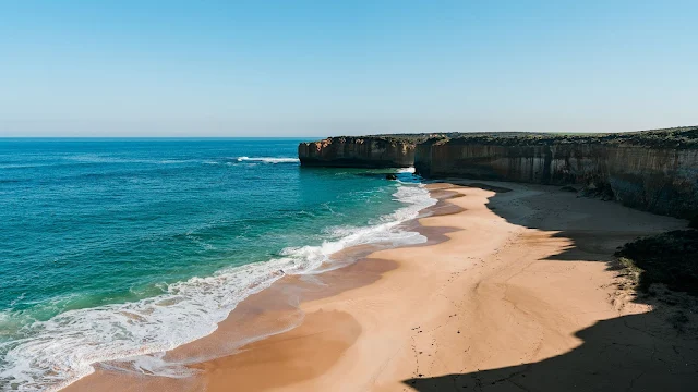 Wallpaper Beach Coast, Cliff, Sea