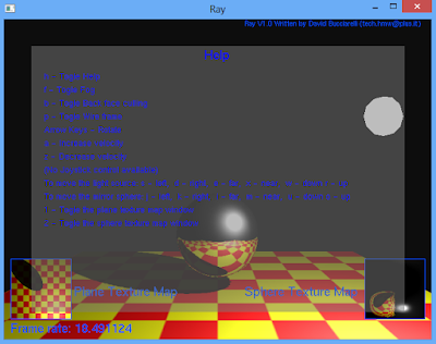 "Ray" OpenGL Sample Program in Visual Studio