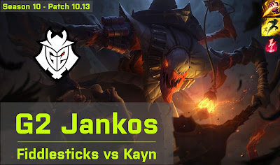 G2 Jankos Fiddlesticks JG vs RGE Inspired Kayn - EUW 10.13