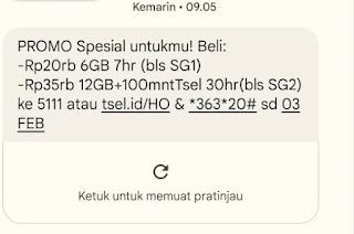 cara daftar paket internet telkomsel 4G kuota besar terbaru