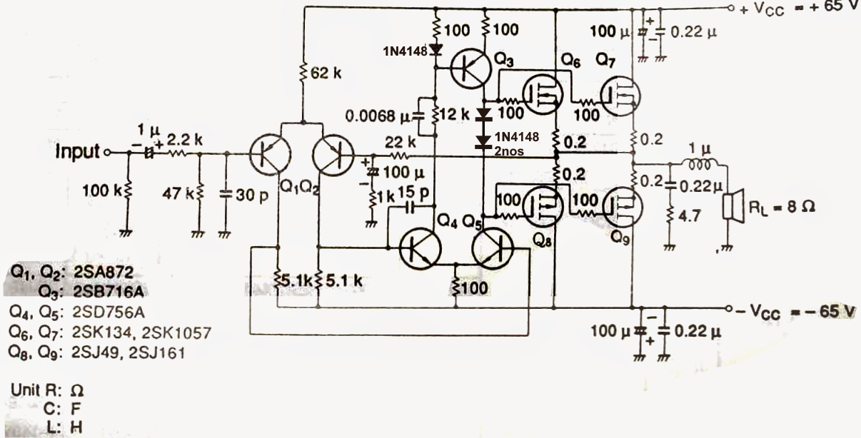 How to Make a Simplest 100 Watt MOSFET Amplifier Circuit