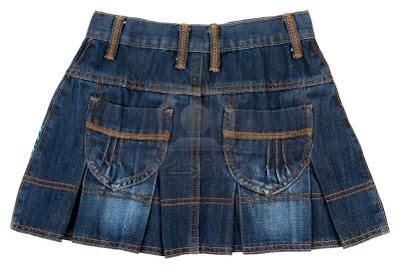Jeans Mini Skirt Insulated