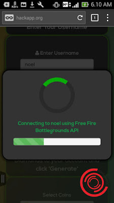 Selanjutnya Ceton Live FF kan menghubungkan ke API Free Fire, silakan kalia tunggu saja. Agar akun kalian terhubung dengan ceton.live/ff dan bisa mendapat Diamonds dan Coins secara gratis
