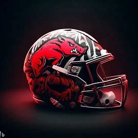 Arkansas Razorbacks Halloween Concept Helmets