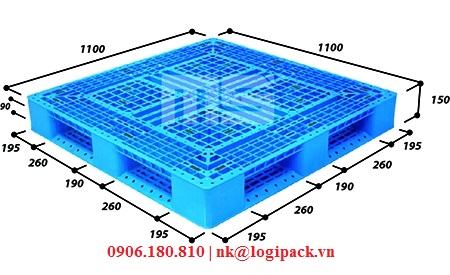 Pallet  nhựa lưu kho N4-1111