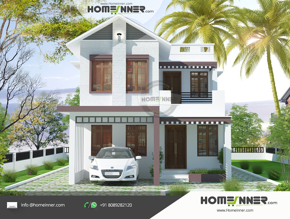 Beautiful and Low Budget 4 bhk 1777 sqft Modern Kerala