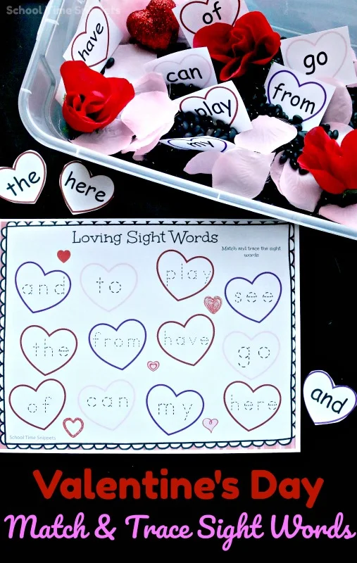 valentine's day sight word activity