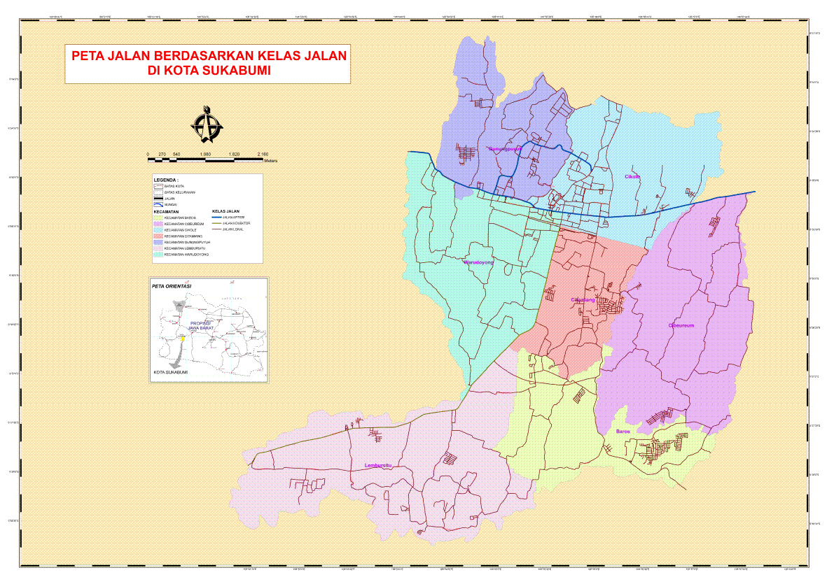 Gambar Peta Kota Sukabumi :: Blog ke 10