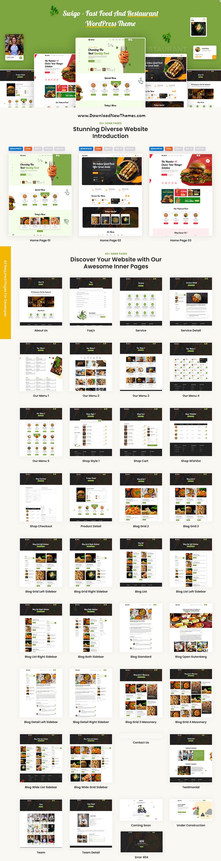 Swigo - Fast Food And Restaurant WordPress Theme Review