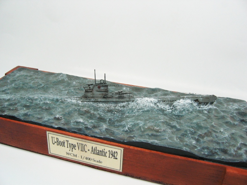 WWII German Kriegsmarine U-boat 1/400 U-boot Type VIIC - Axis History 