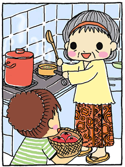 Gambar Ibu Sedang Memasak Di Dapur  Desainrumahid.com